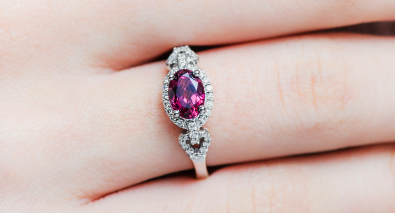 Ruby engagement ring