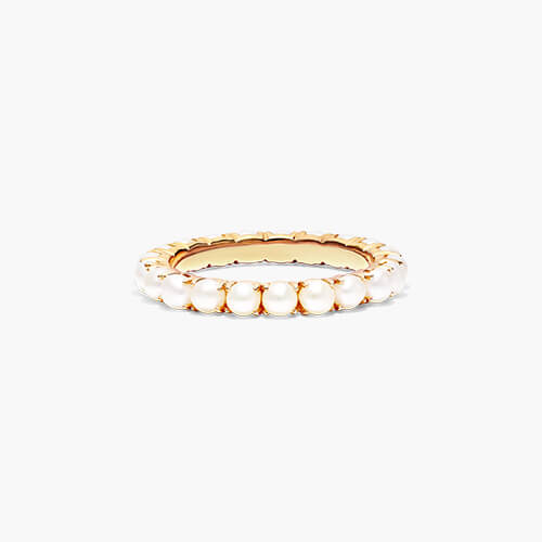 Seed Pearl Eternity Ring