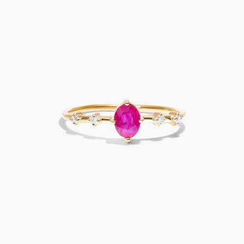 Ruby And Diamond Ring