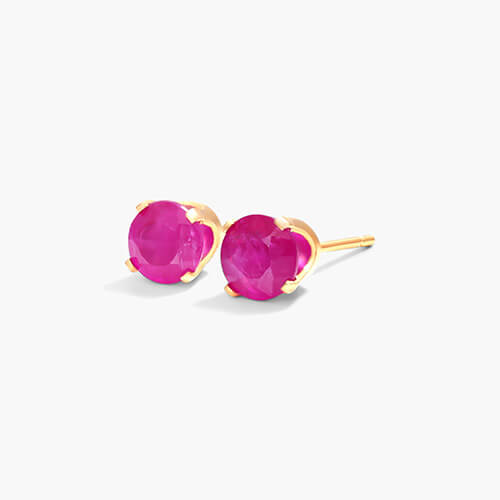 Ruby Stud Earrings