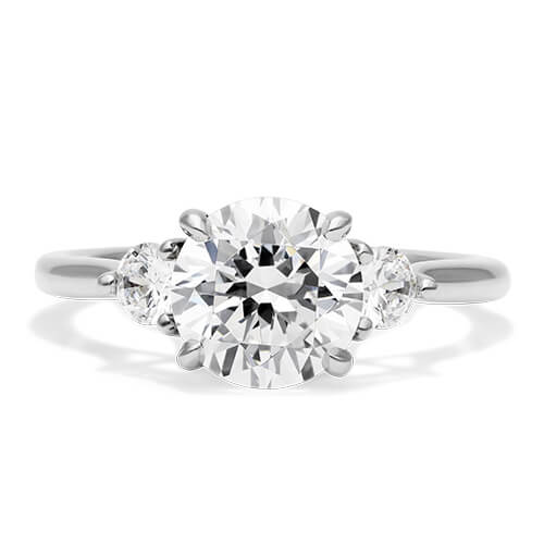 Side Stone Engagement Ring