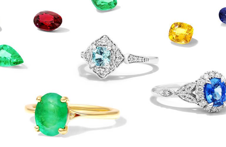 Birthstone Engagement Rings