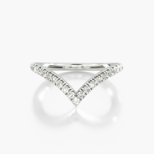 Curved Diamond Ring