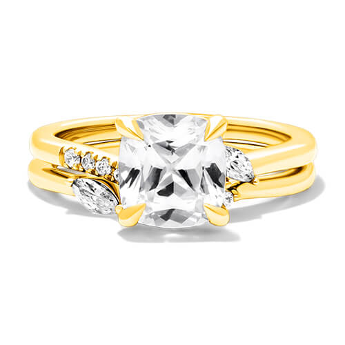 Diamond Wave Engagement Ring