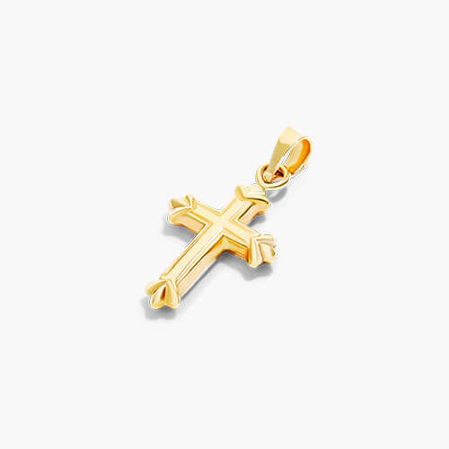 14K Yellow Gold Fleury Cross