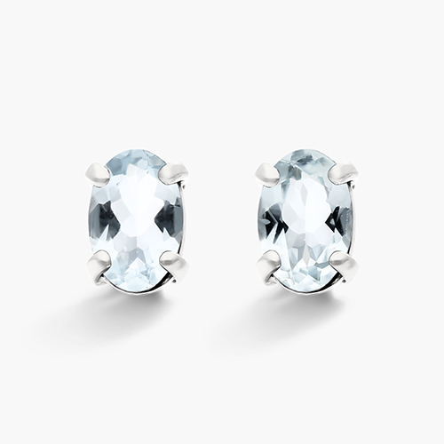 Aquamarine Stud Earrings