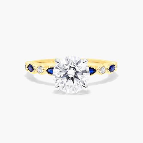 Diamond And Sapphire Ring