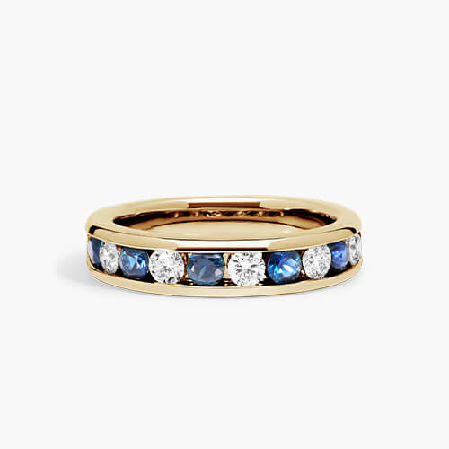 Sapphire And Diamond Eternity Ring