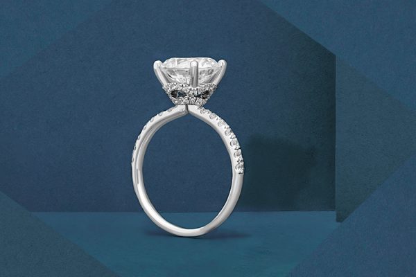 Hidden Halo Engagement Rings