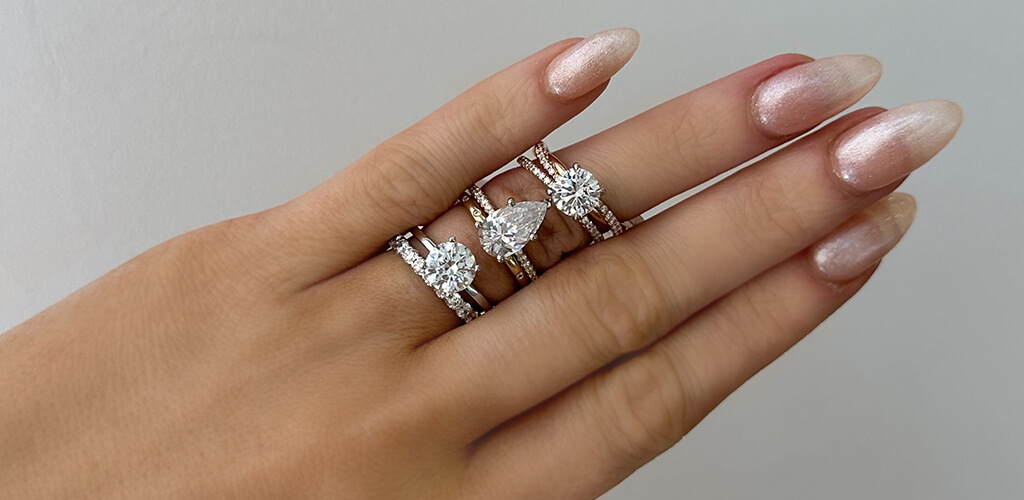 Platinum Rings On Hands